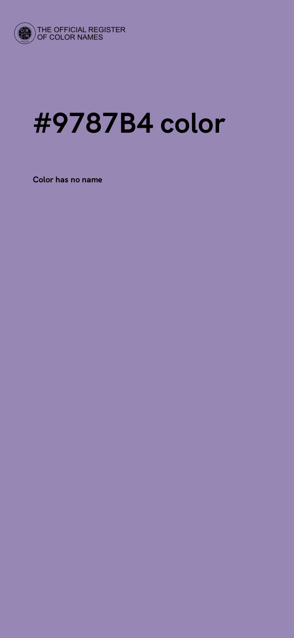 #9787B4 color image