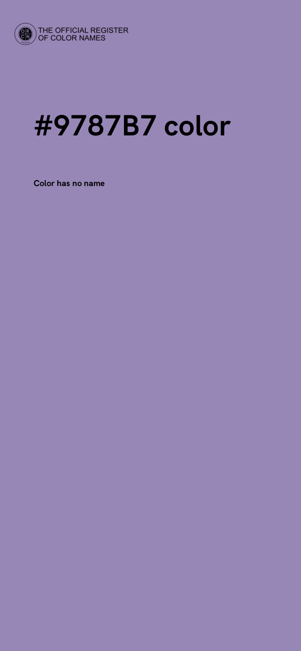 #9787B7 color image