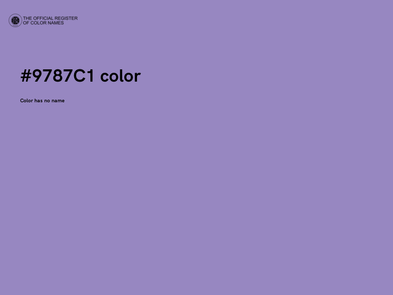 #9787C1 color image