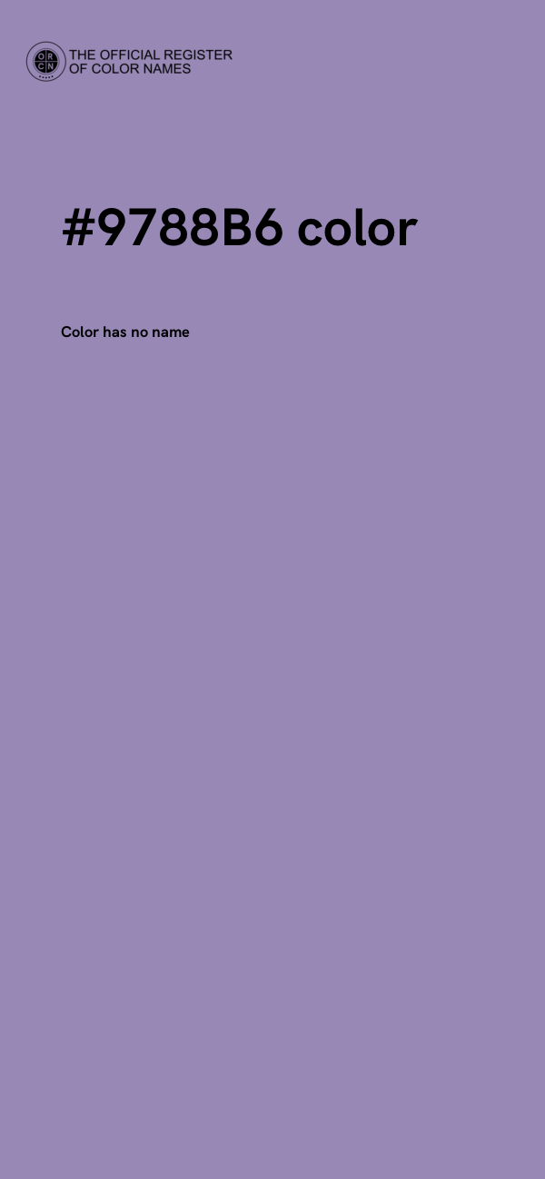#9788B6 color image