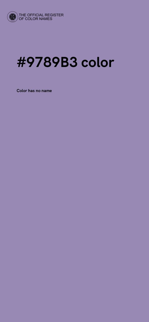 #9789B3 color image