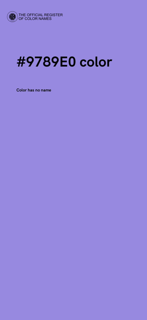#9789E0 color image