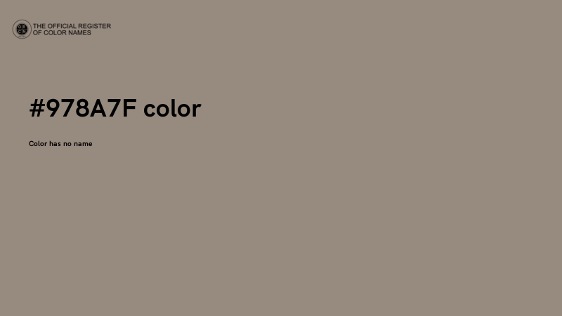 #978A7F color image