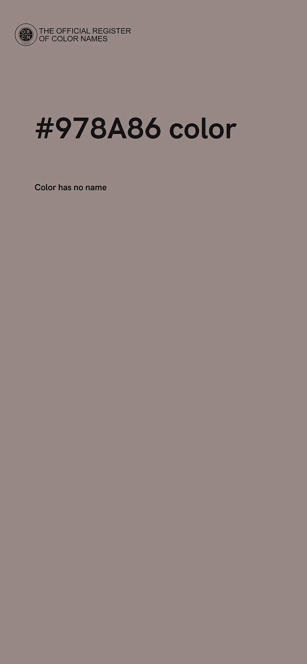 #978A86 color image