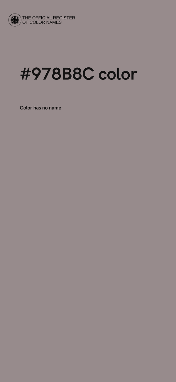 #978B8C color image