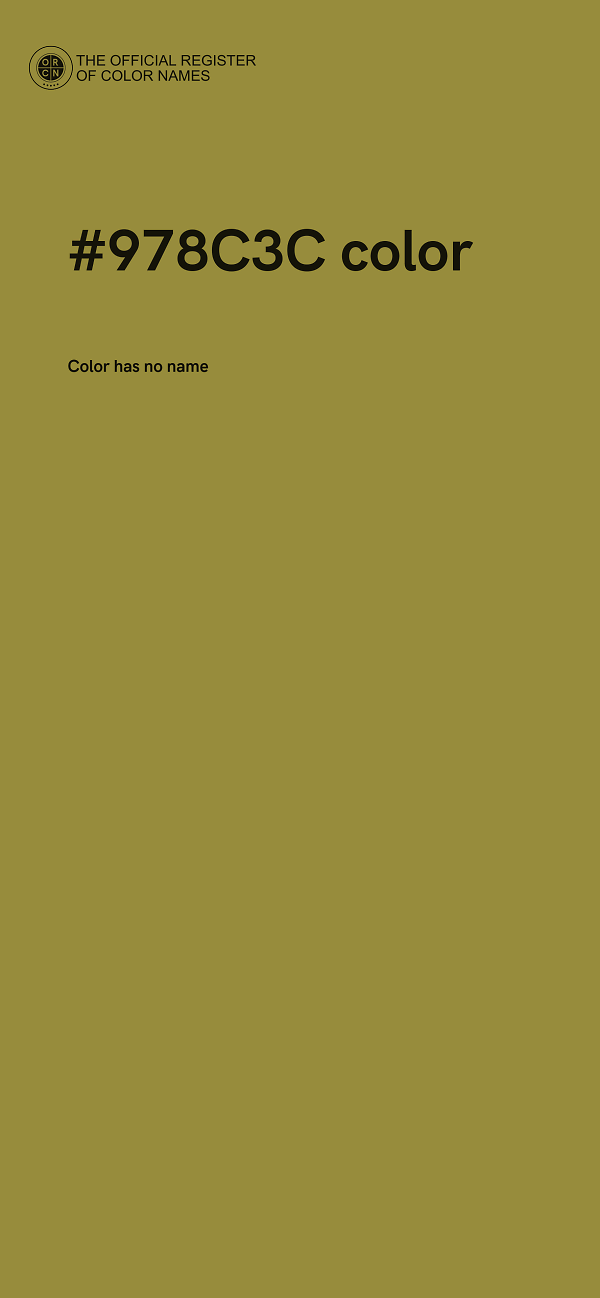 #978C3C color image