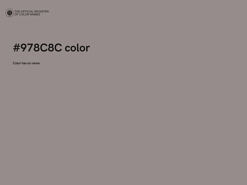 #978C8C color image
