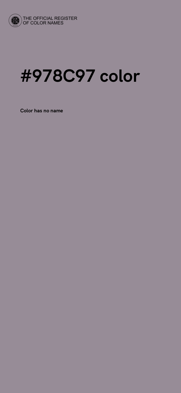 #978C97 color image