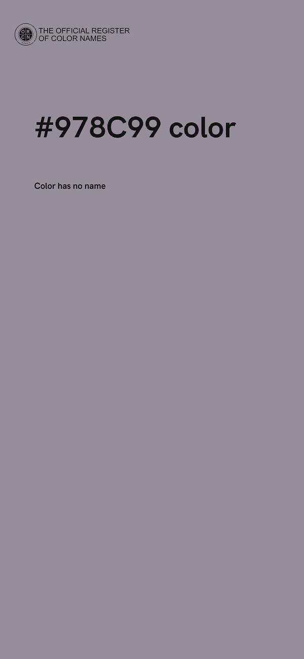 #978C99 color image