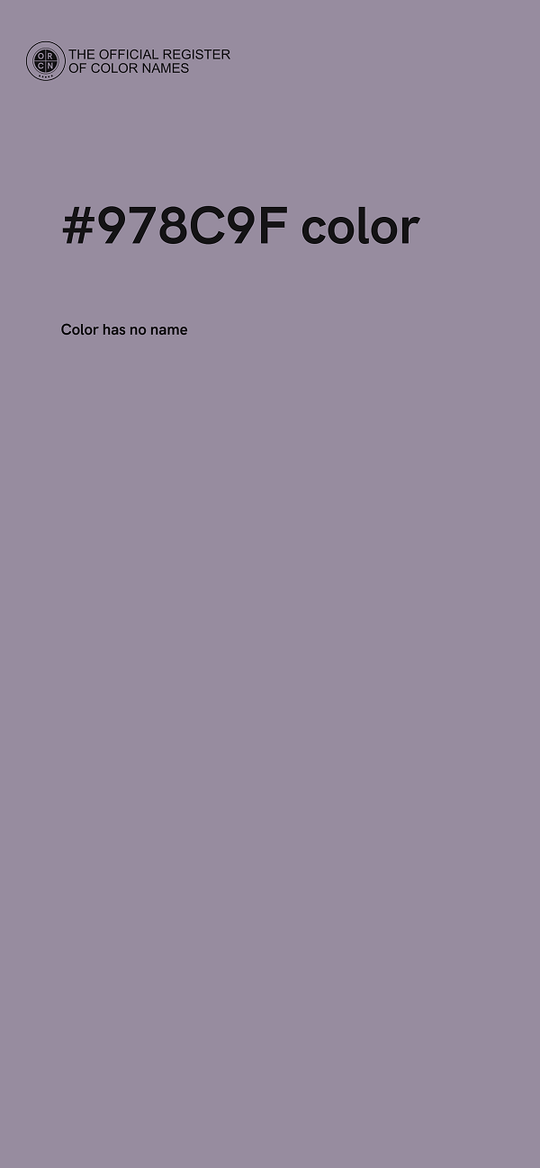 #978C9F color image