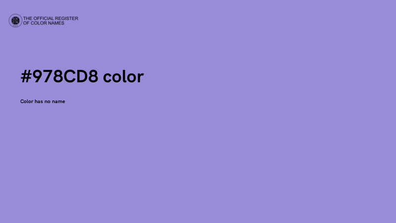 #978CD8 color image