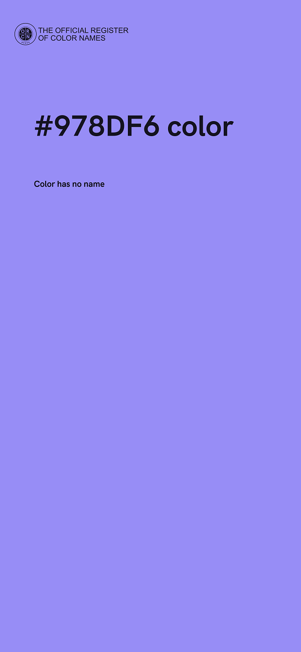 #978DF6 color image