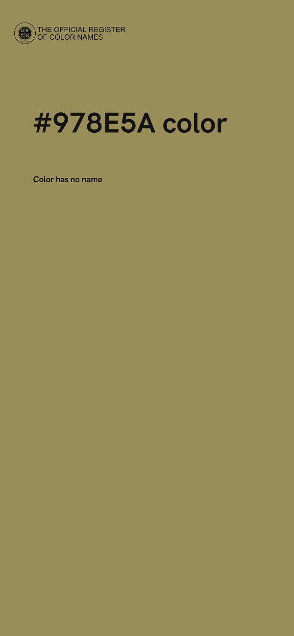 #978E5A color image