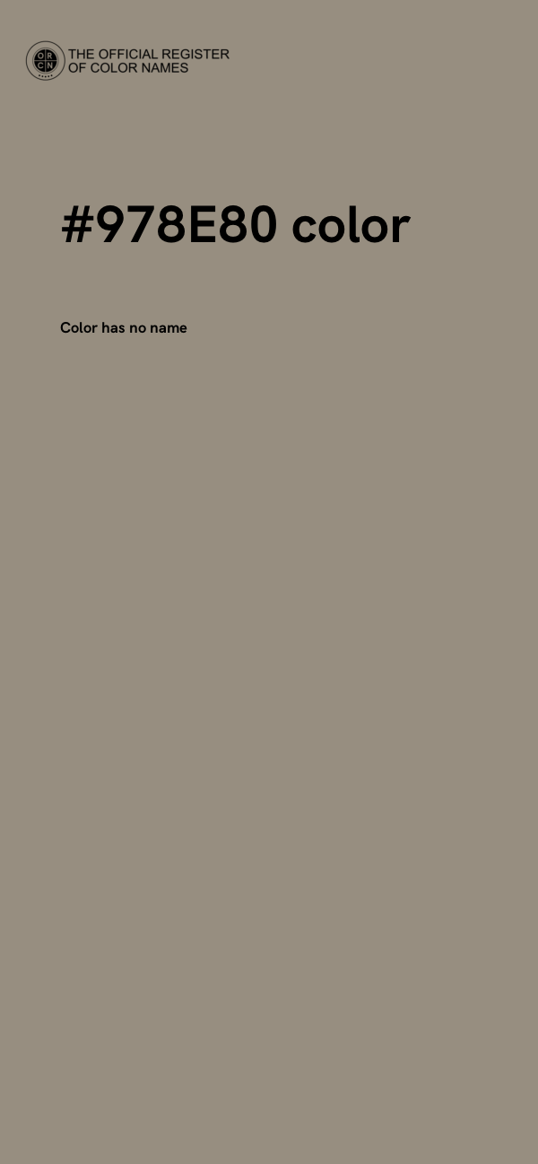 #978E80 color image
