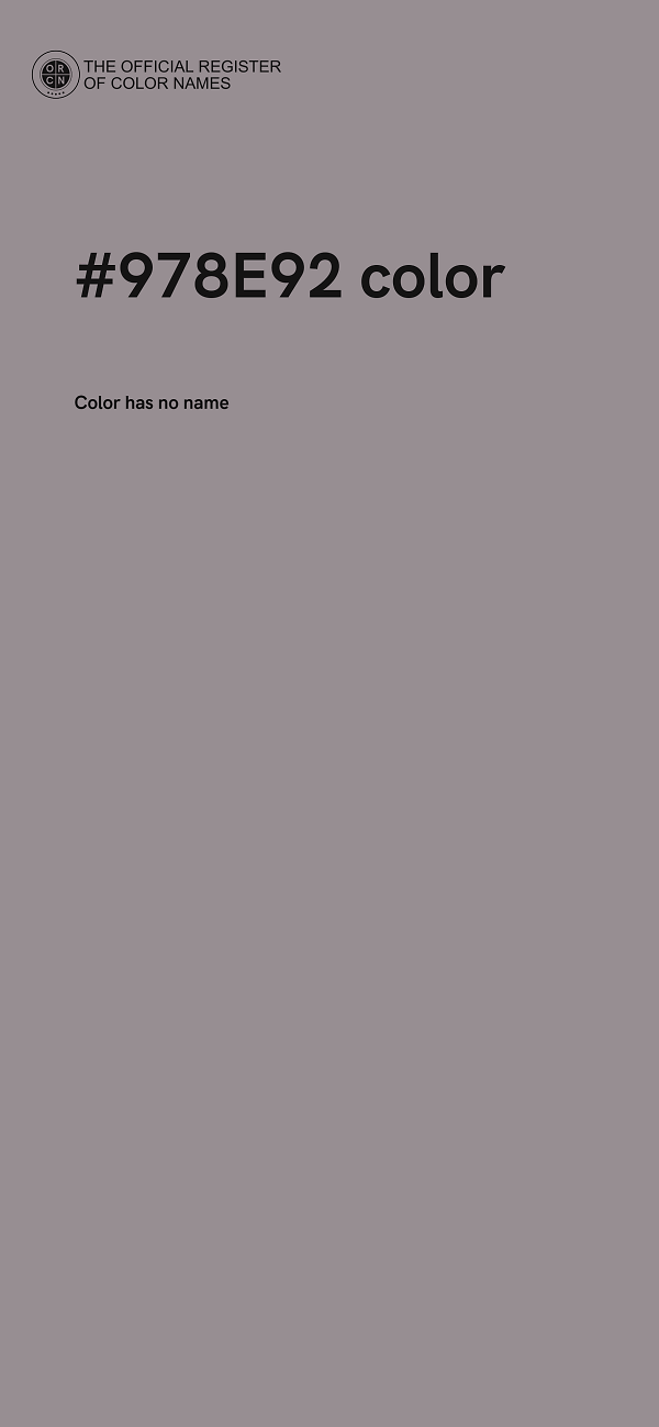 #978E92 color image