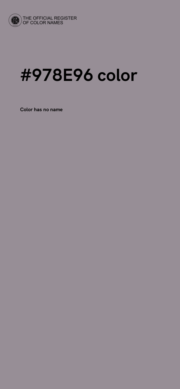 #978E96 color image