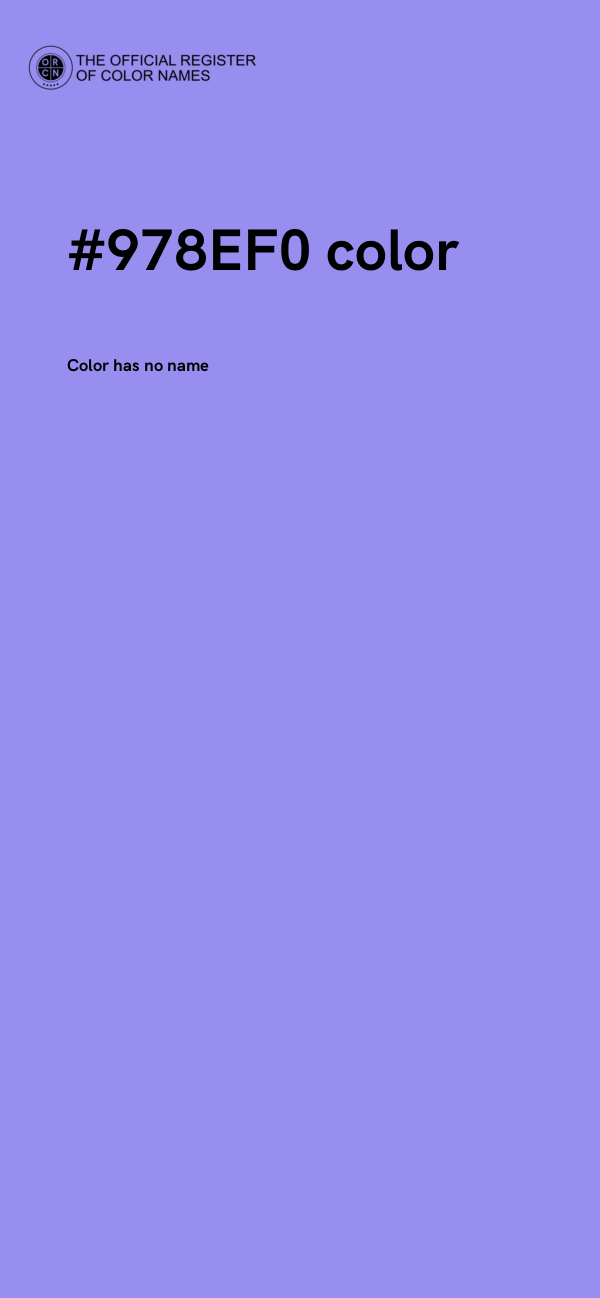 #978EF0 color image
