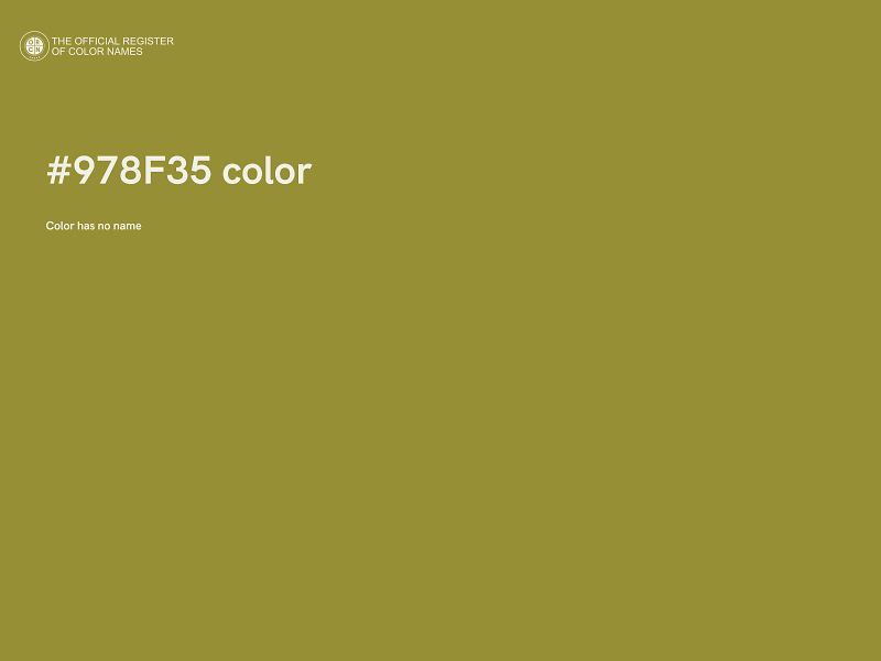 #978F35 color image