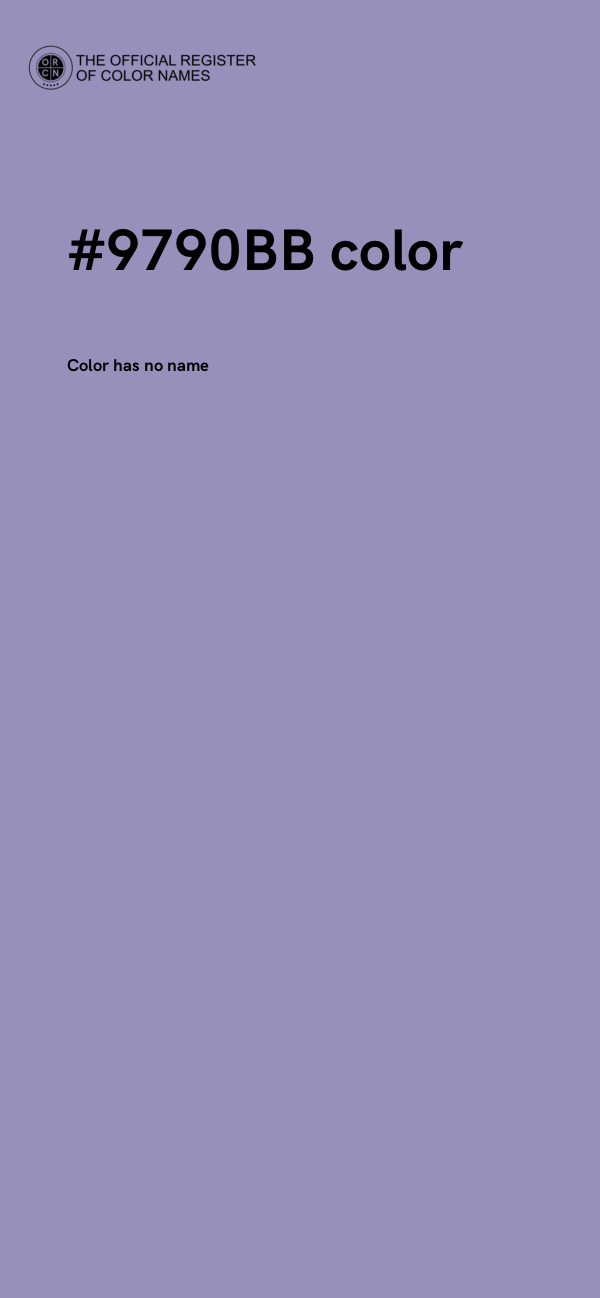 #9790BB color image