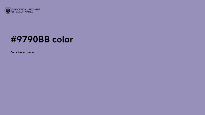 #9790BB color image