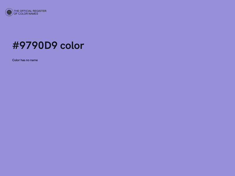 #9790D9 color image