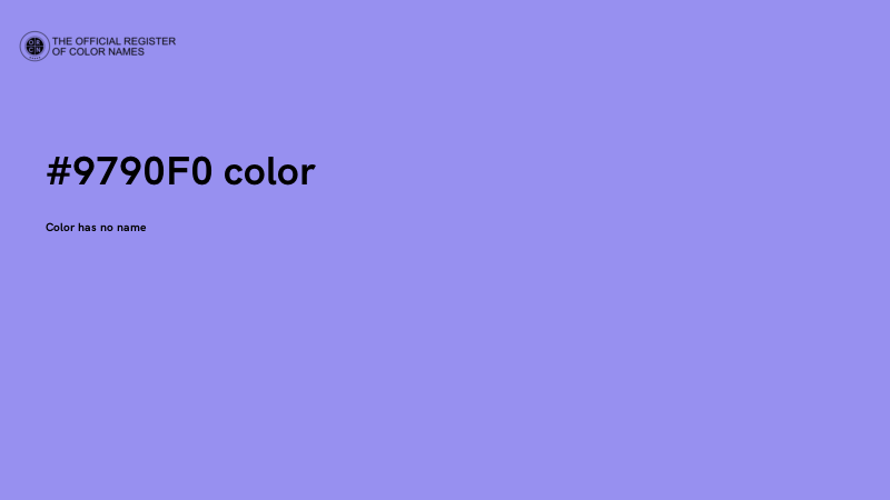 #9790F0 color image