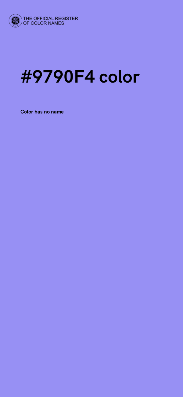 #9790F4 color image