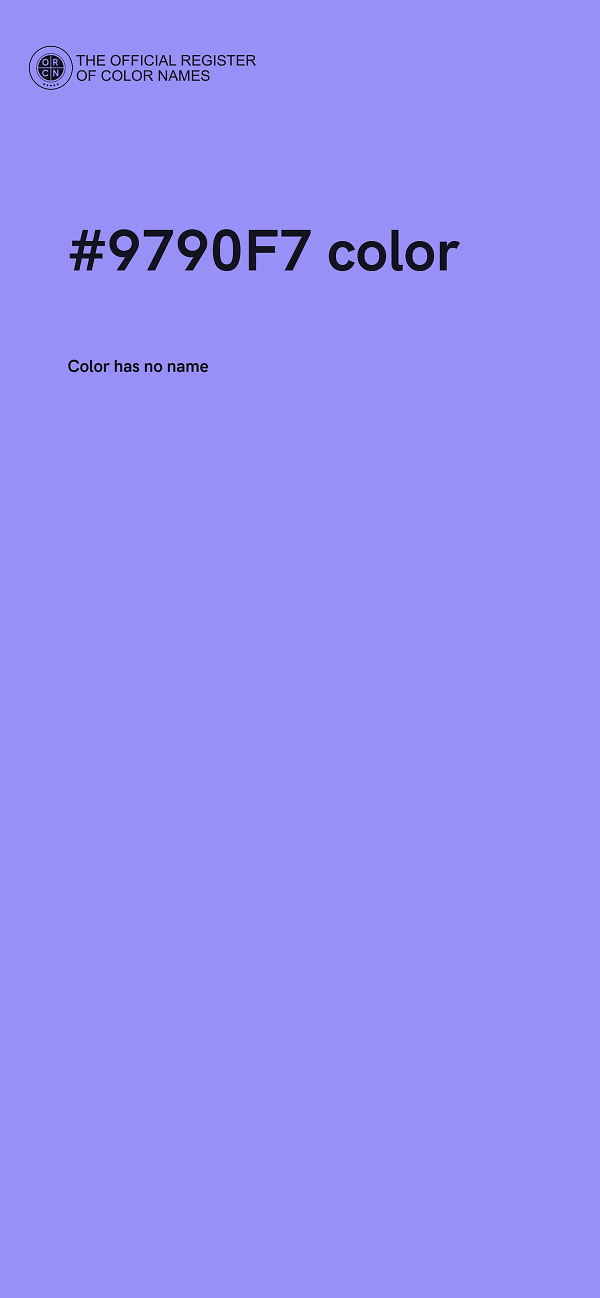 #9790F7 color image