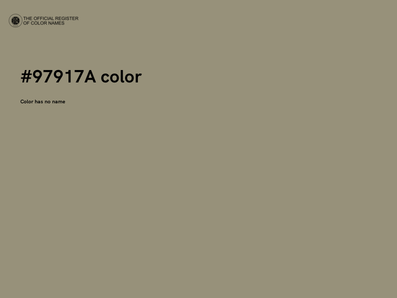 #97917A color image
