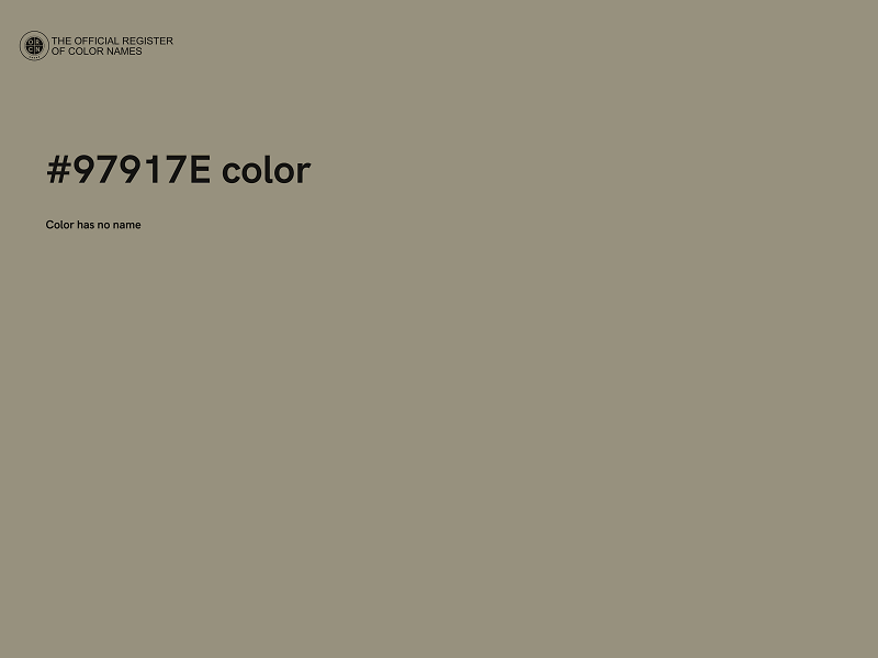 #97917E color image