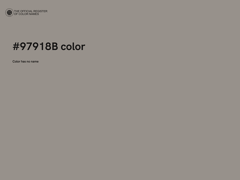 #97918B color image