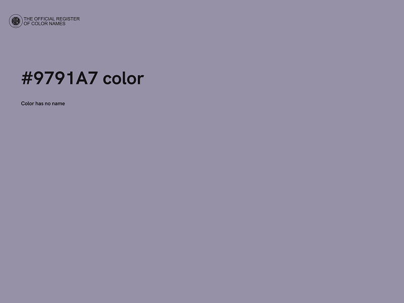 #9791A7 color image