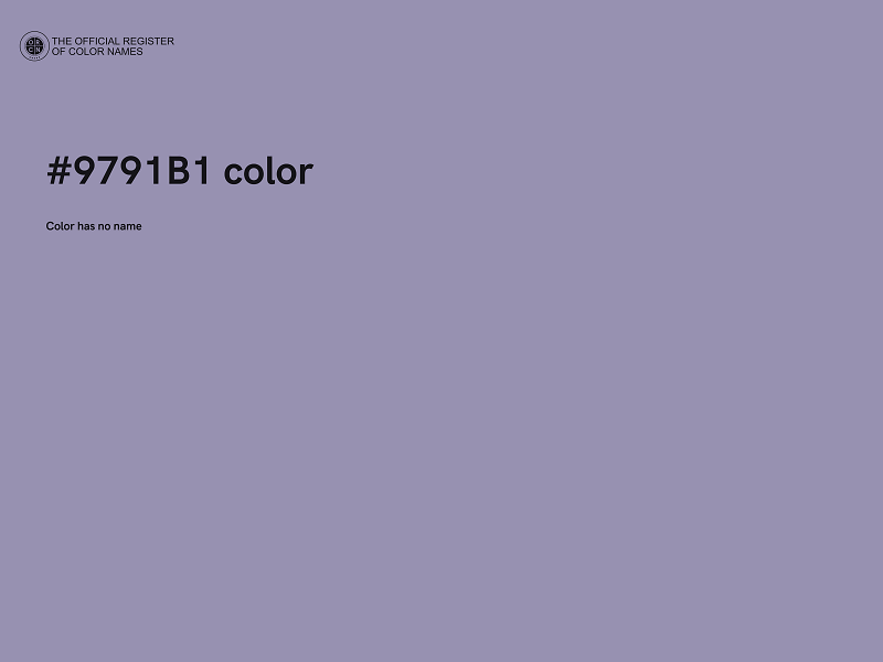 #9791B1 color image