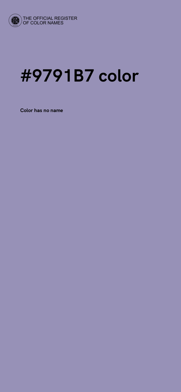 #9791B7 color image