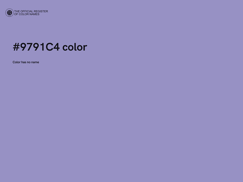 #9791C4 color image