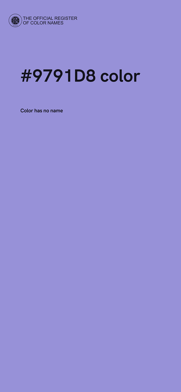 #9791D8 color image