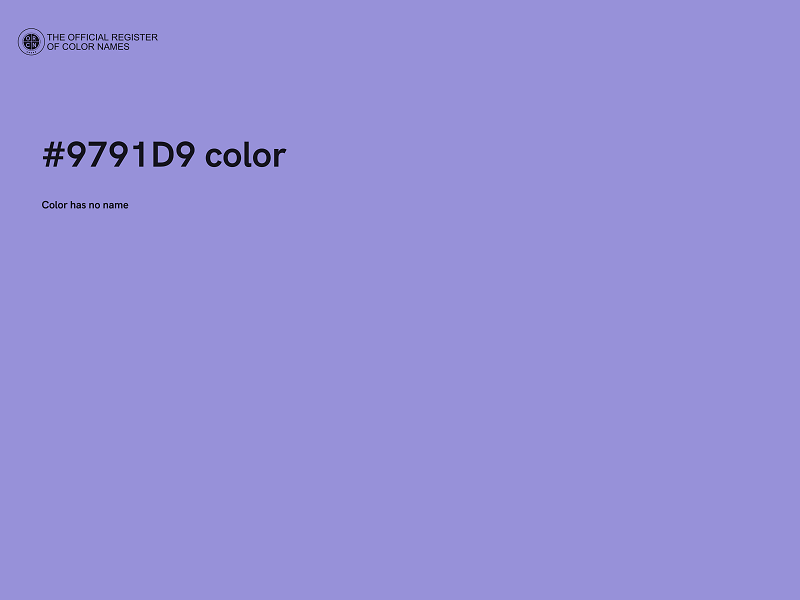 #9791D9 color image