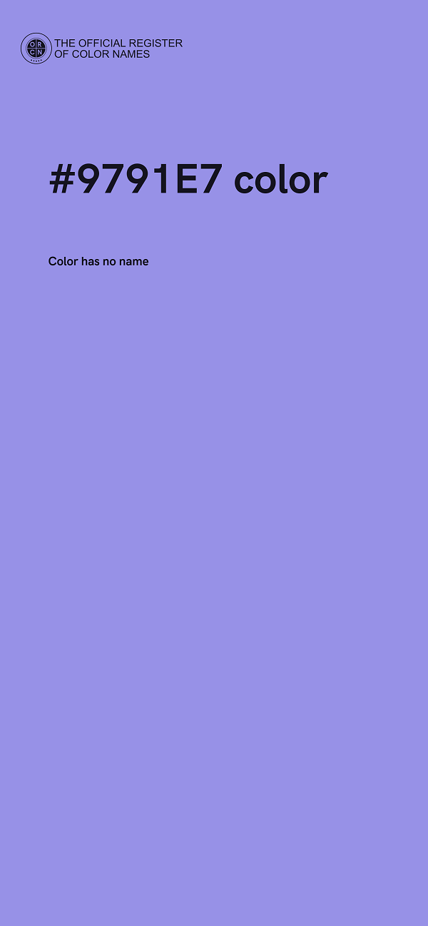 #9791E7 color image