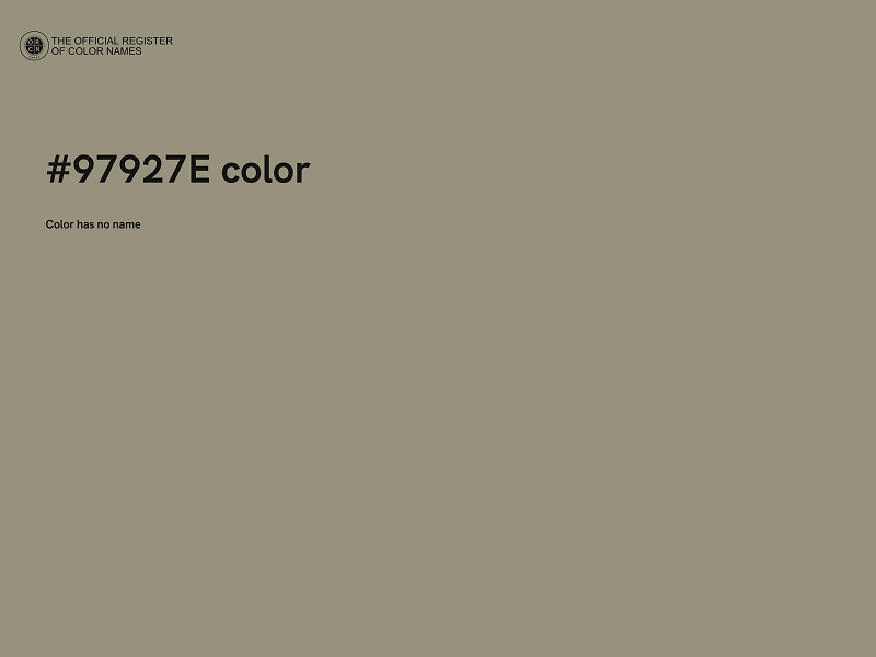 #97927E color image