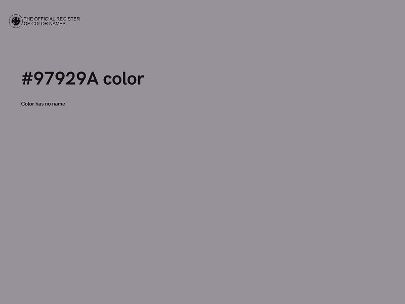 #97929A color image