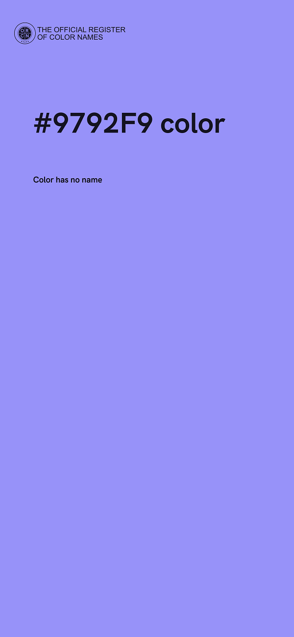 #9792F9 color image