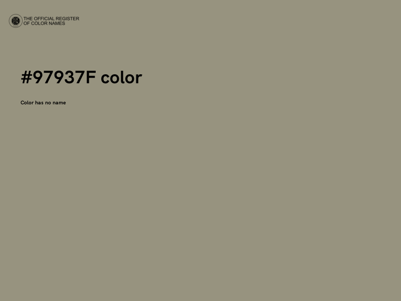 #97937F color image