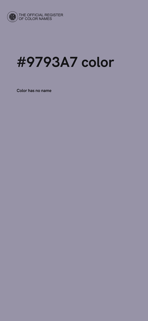 #9793A7 color image