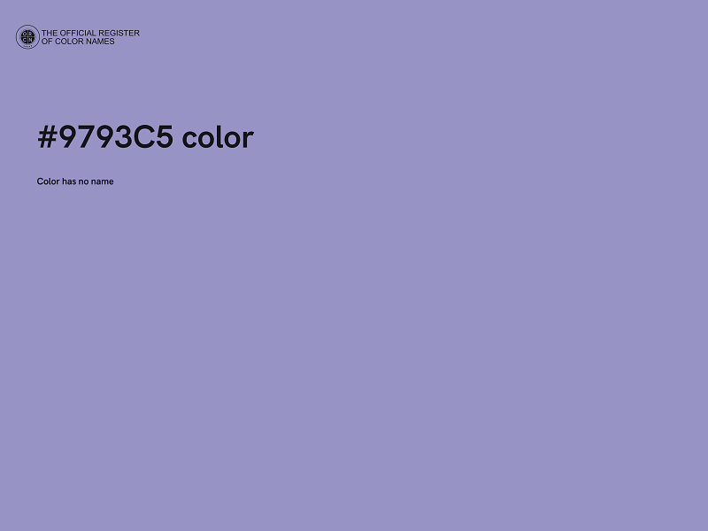 #9793C5 color image