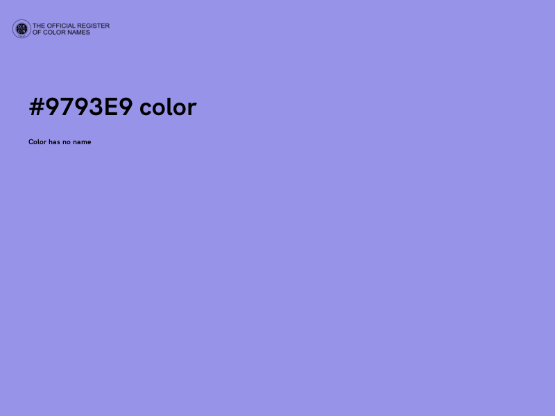 #9793E9 color image