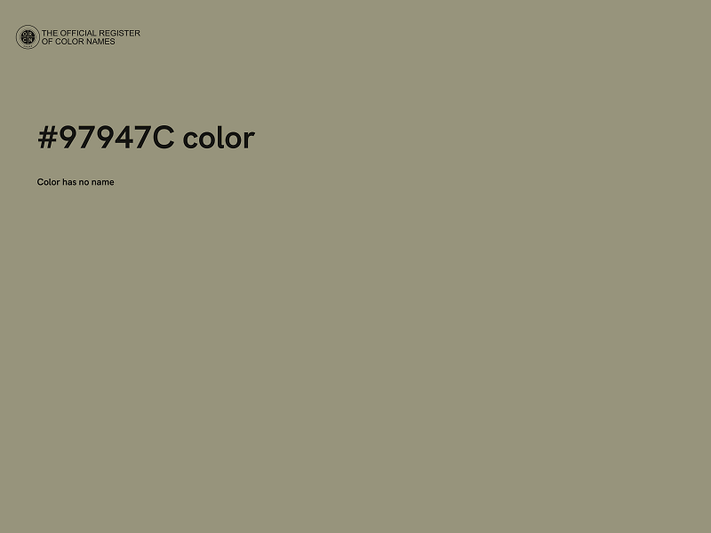 #97947C color image