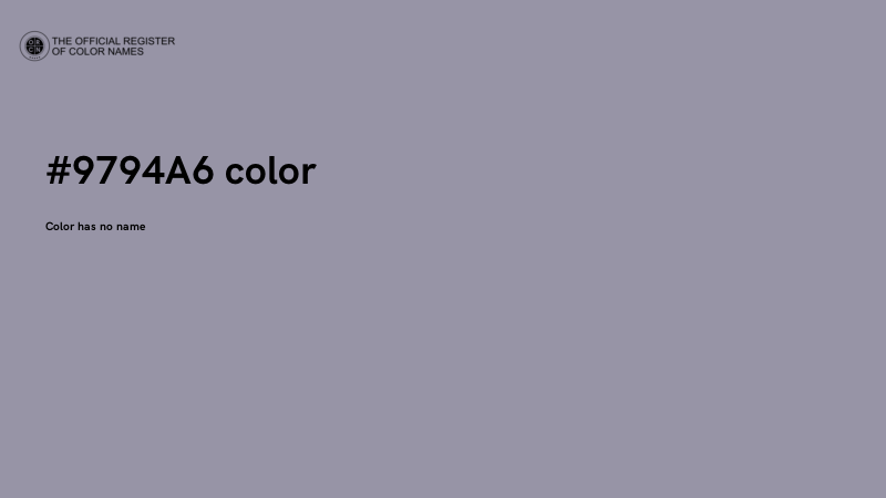 #9794A6 color image