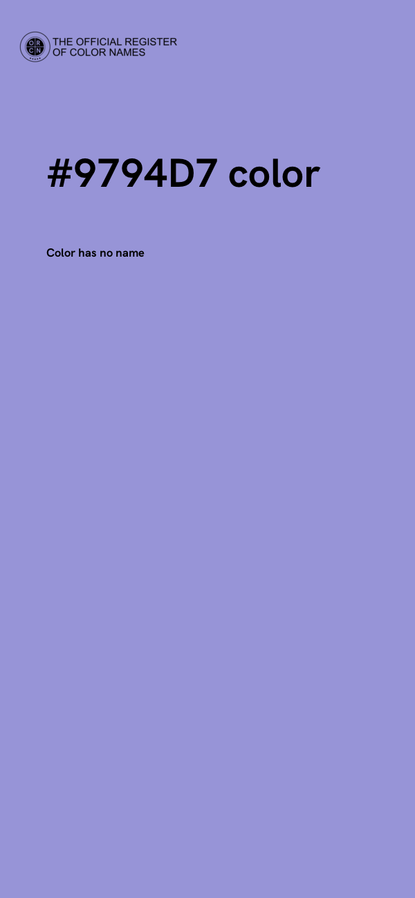 #9794D7 color image