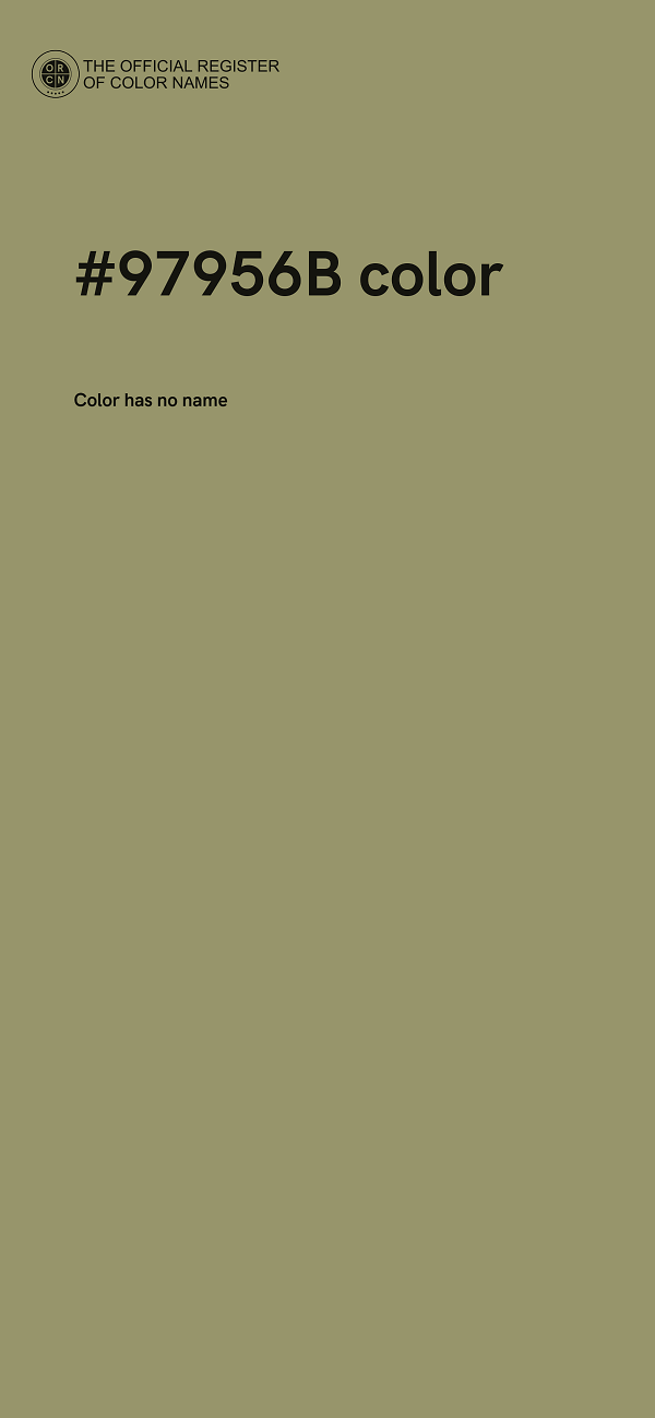 #97956B color image