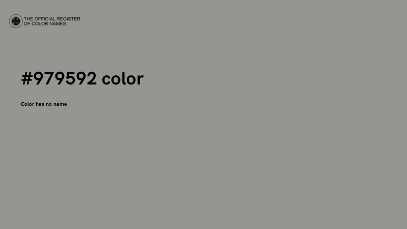 #979592 color image